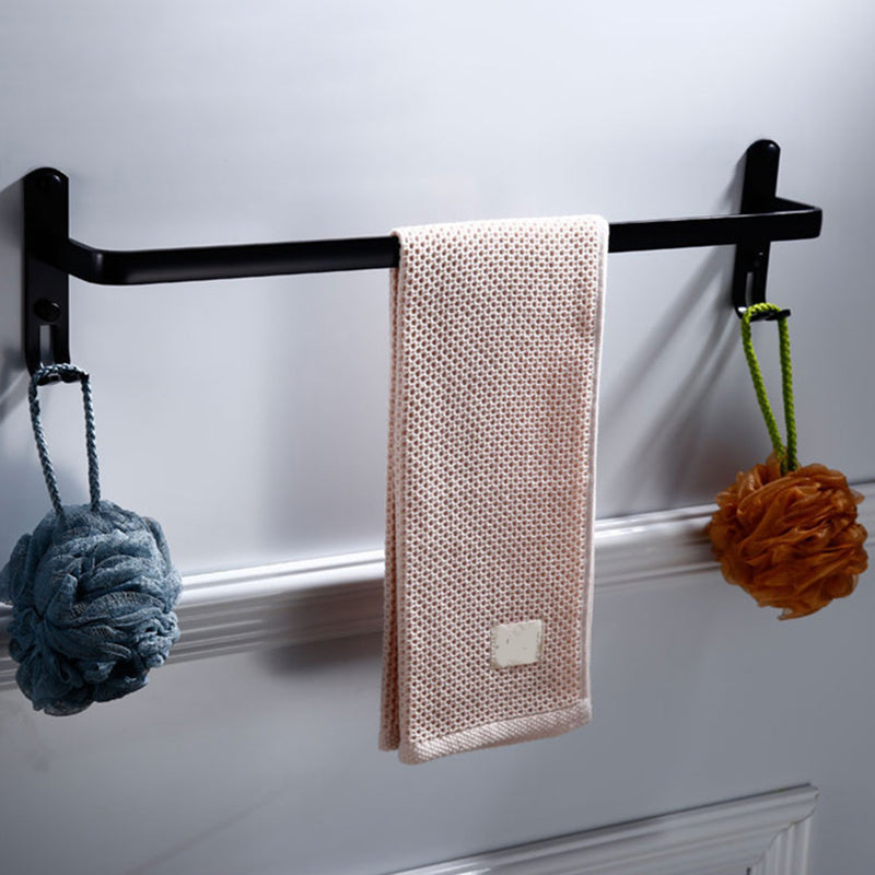 BowLift | Contemporary 8-piece Bathroom Accessory Set Matte Black Bathroom Shelf/Paper Holder/Towel Hook