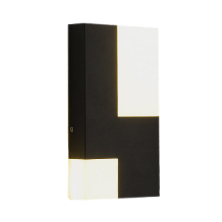 BowLift | White/Black Rectangular Wall Light Minimalist LED Acrylic Wall-mounted Lamp for Nightstand