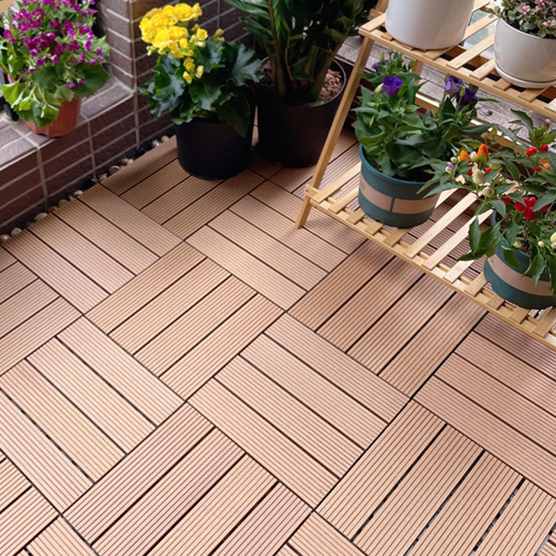 BowLift | Square Engineer Wooden Floor Water Repellent Smooth Tile for Patio Garden