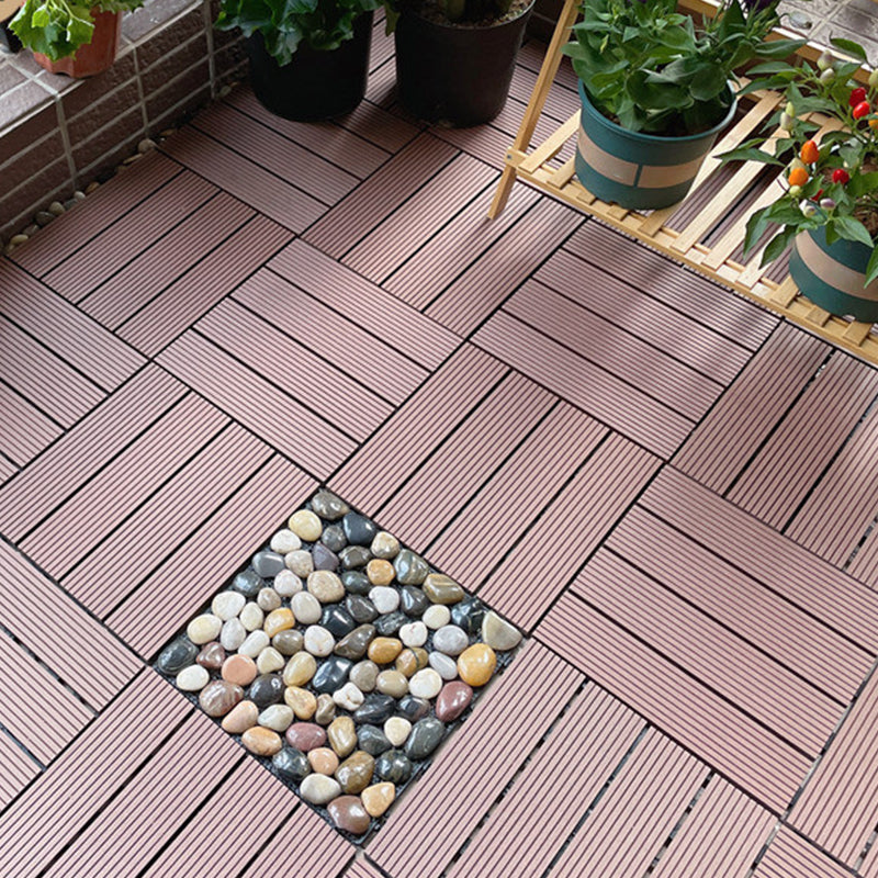 BowLift | Square Engineer Wooden Floor Water Repellent Smooth Tile for Patio Garden