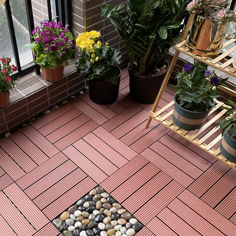 BowLift | Square Engineer Wooden Floor Water Repellent Smooth Tile for Patio Garden