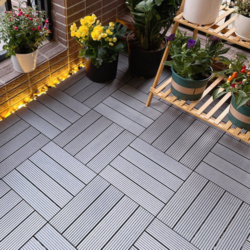 BowLift | Square Engineer Wooden Floor Water Repellent Smooth Tile for Patio Garden