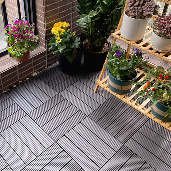 BowLift | Square Engineer Wooden Floor Water Repellent Smooth Tile for Patio Garden