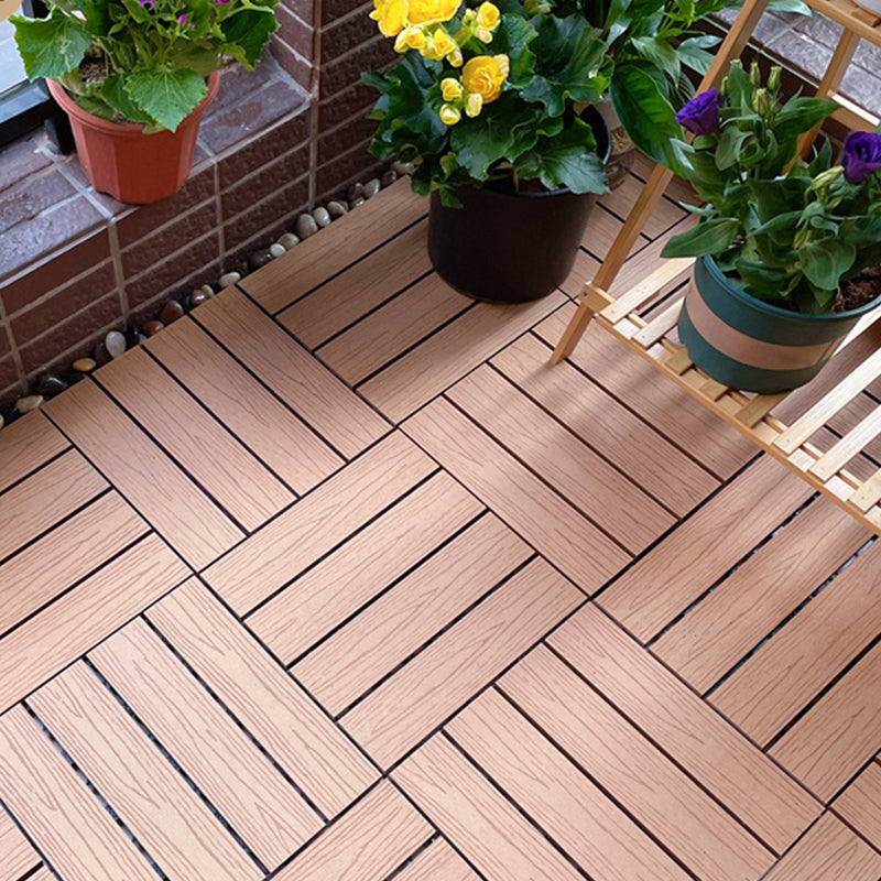 BowLift | Square Engineer Wooden Floor Water Repellent Smooth Tile for Patio Garden