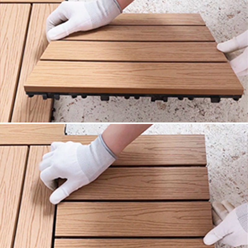 BowLift | Square Engineer Wooden Floor Water Repellent Smooth Tile for Patio Garden