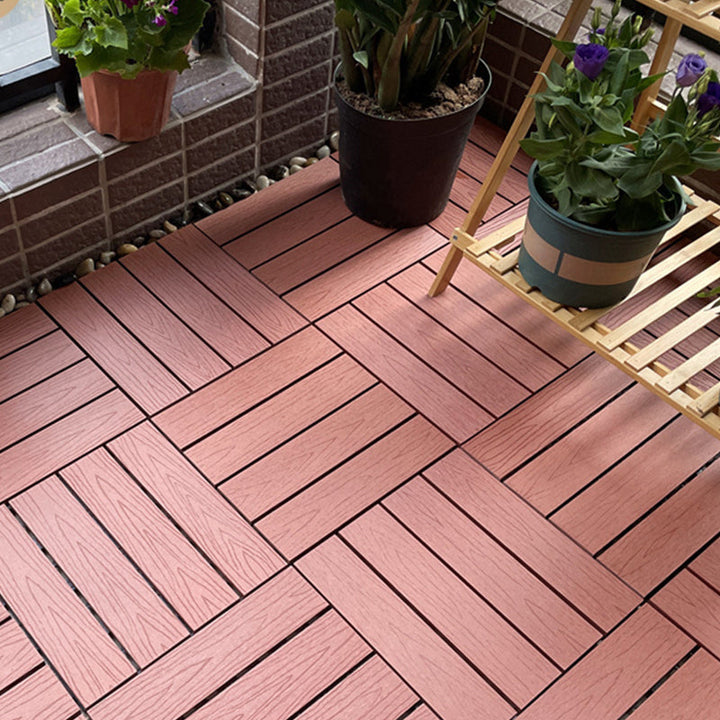 BowLift | Square Engineer Wooden Floor Water Repellent Smooth Tile for Patio Garden
