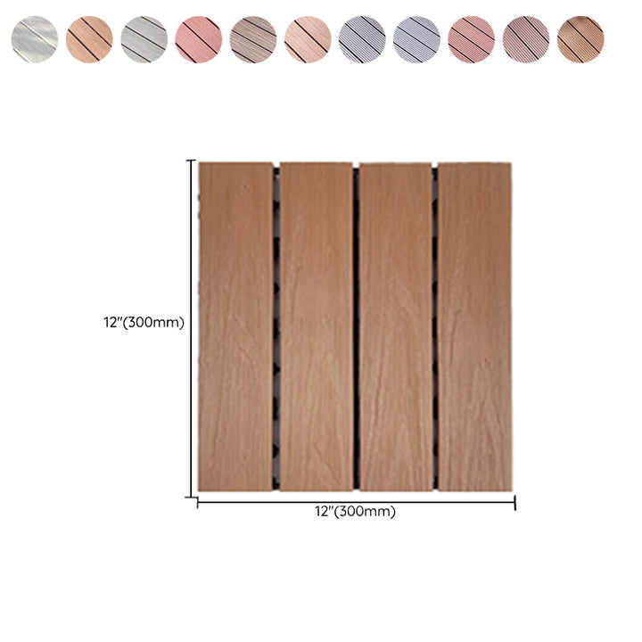 BowLift | Square Engineer Wooden Floor Water Repellent Smooth Tile for Patio Garden