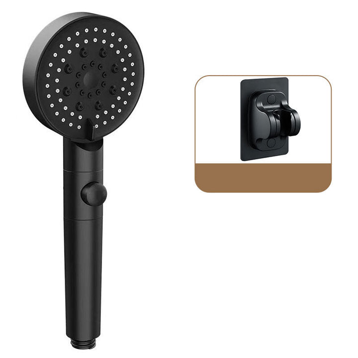 BowLift | Round Spray Shower Head 6 Settings Adjustable Water Flow Handheld Shower Head