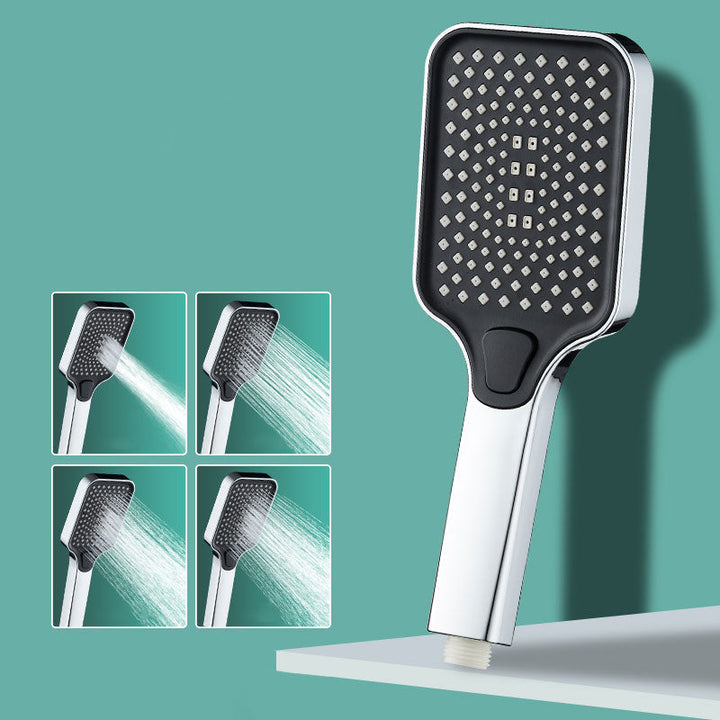 BowLift | Rectangular Print Shower Head 4-Adjustable Water Flow Hand Shower