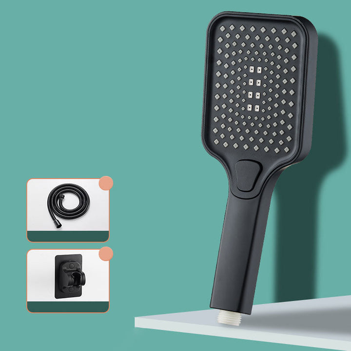 BowLift | Rectangular Print Shower Head 4-Adjustable Water Flow Hand Shower