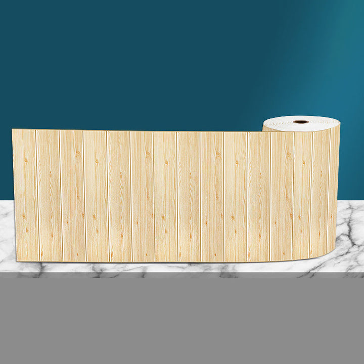 BowLift | Industrial Tin Backsplash Panel Smooth Wall Ceiling Wood Grain Design