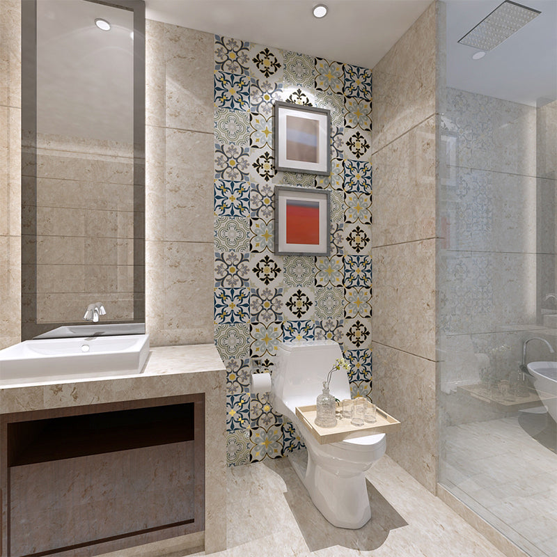 BowLift | PVC Square Peel & Stick Mosaic Tile Multi-Colors Kitchen and Bathroom Single Tile
