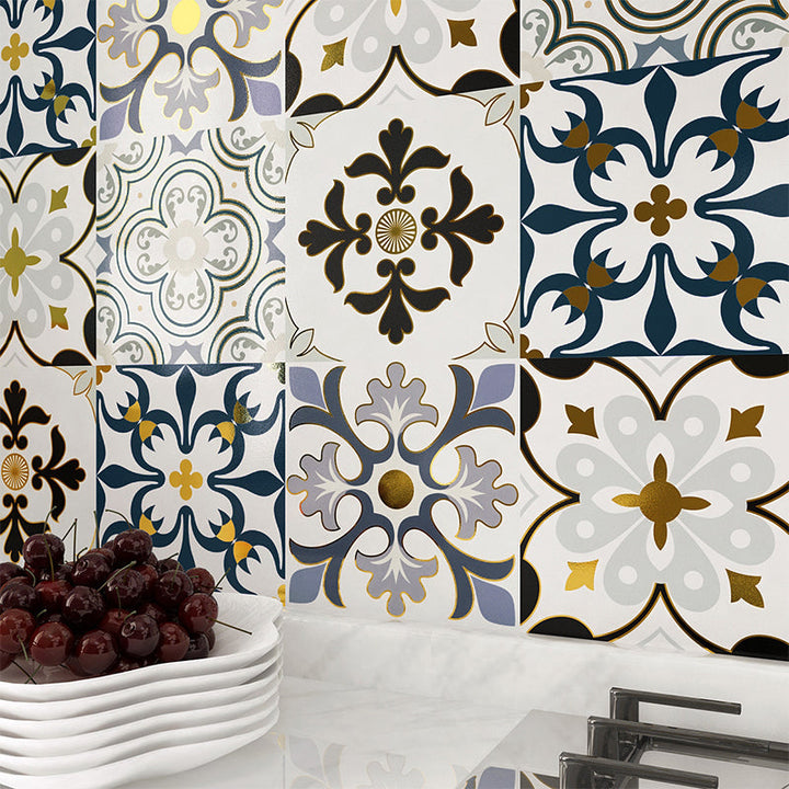 BowLift | PVC Square Peel & Stick Mosaic Tile Multi-Colors Kitchen and Bathroom Single Tile