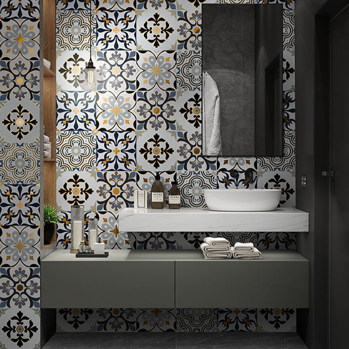 BowLift | PVC Square Peel & Stick Mosaic Tile Multi-Colors Kitchen and Bathroom Single Tile