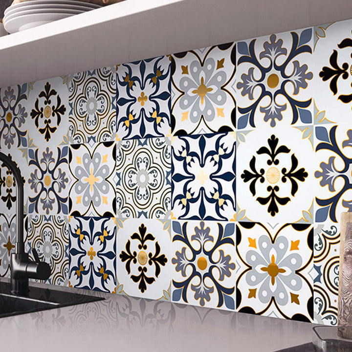 BowLift | PVC Square Peel & Stick Mosaic Tile Multi-Colors Kitchen and Bathroom Single Tile