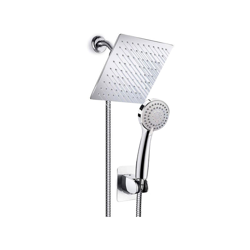 BowLift | Modern Pull-Down Dual Showerhead Square High Arch Showerhead Combination