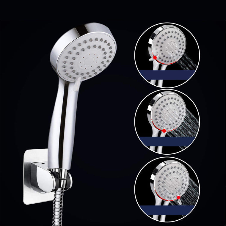 BowLift | Modern Dual Shower Head Square High Arc Shower Head Combination in Silver