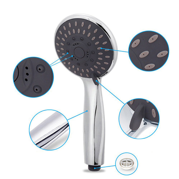 BowLift | Modern Dual Shower Head Square High Arch Shower Head Combination in Silver