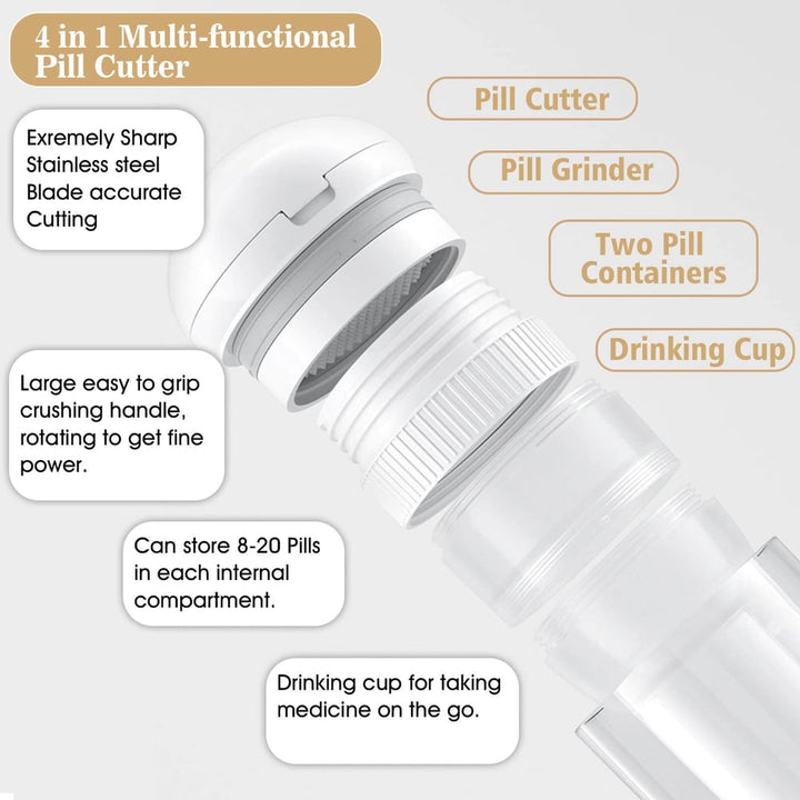 Pill cutter with dispenser | Bowlift