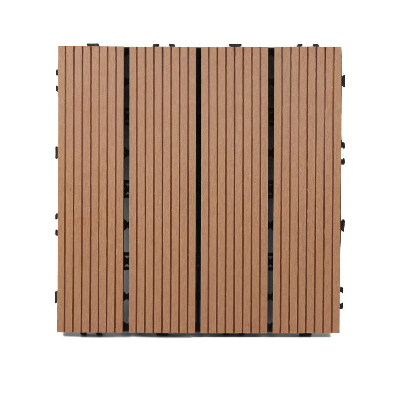 BowLift | Classic interlocking deck boards Solid color patio tiles
