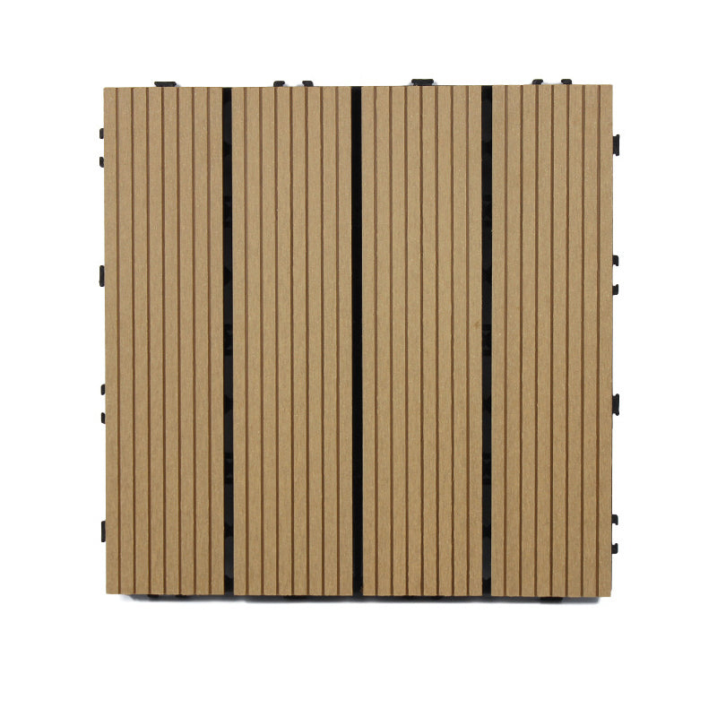 BowLift | Classic interlocking deck boards Solid color patio tiles
