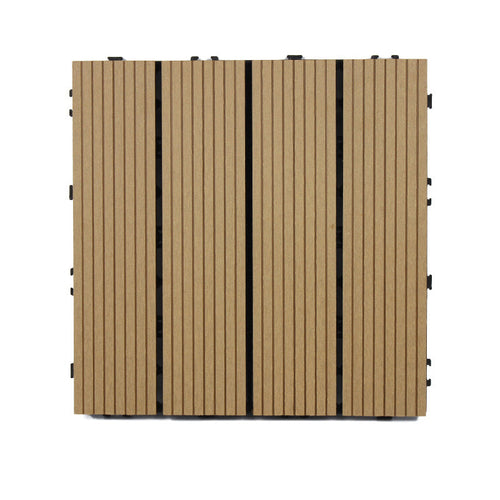 BowLift | Classic interlocking deck boards Solid color patio tiles