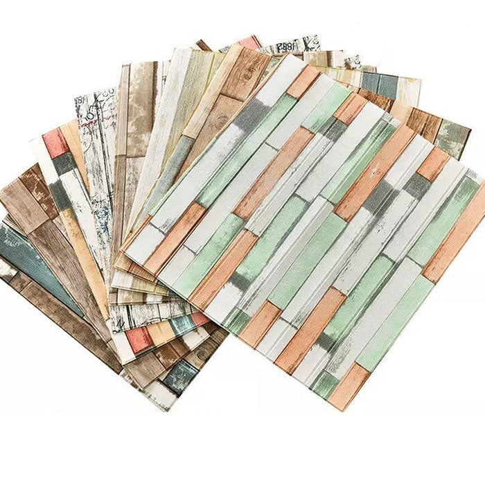 BowLift | Farmhouse Wall Plank 3D Brick Bedroom and Living Room Wall Panel Set of 10