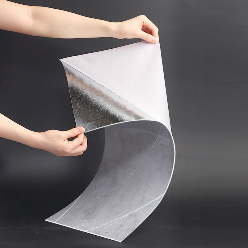 BowLift | Waterproof Bathroom Splash Guard Tiles Classic Marble Peel and Stick Splash Guard Tiles