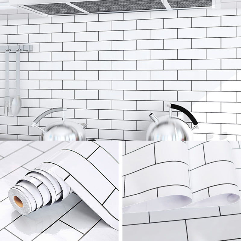 BowLift | Modern Kitchen Backsplash Wallpaper Plaid Print Peel and Stick Backsplash Tile