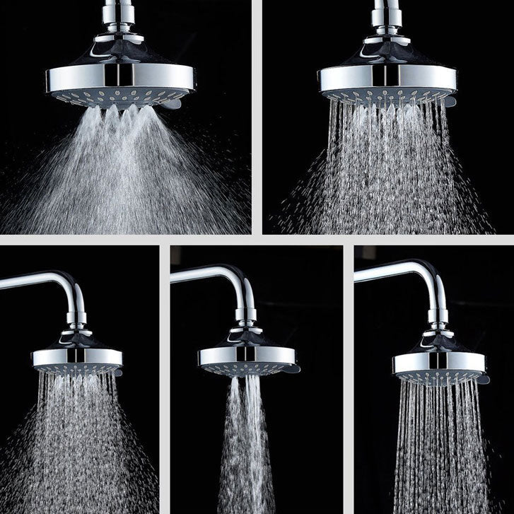 BowLift | Modern Standard 5 Settings Shower Head Round Metal Adjustable Spray Pattern Shower Head