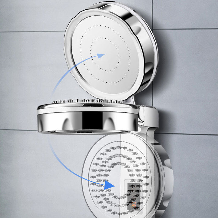 BowLift | Standard Constant Temperature Shower Head Round Metal Adjustable Spray Pattern Shower Head