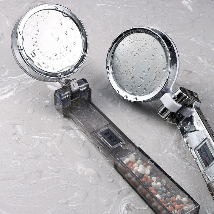 BowLift | Standard Constant Temperature Shower Head Round Metal Adjustable Spray Pattern Shower Head
