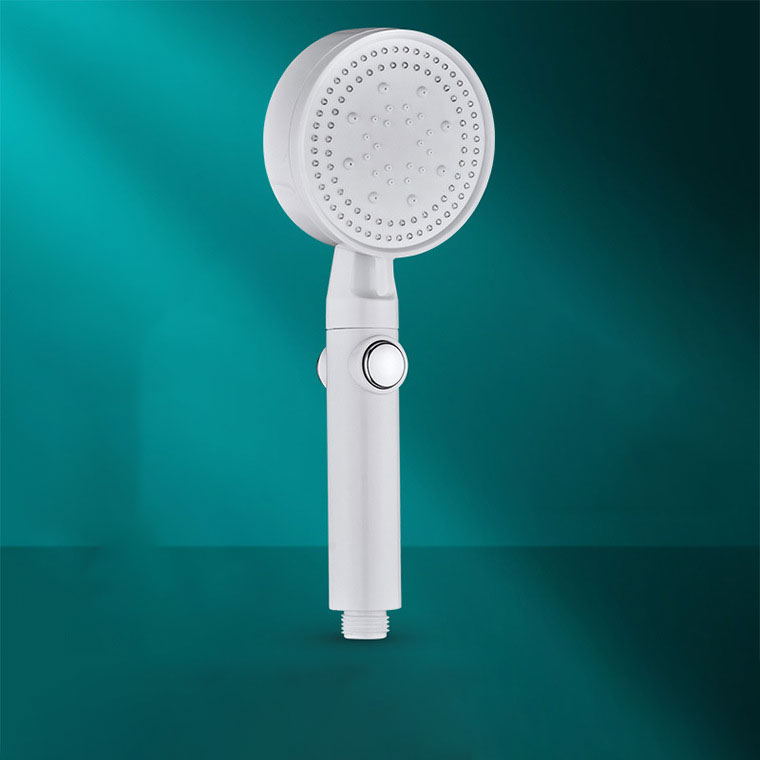 BowLift | Contemporary Showerhead Combination Handheld Shower Plastic Wall Mount Round Showerhead