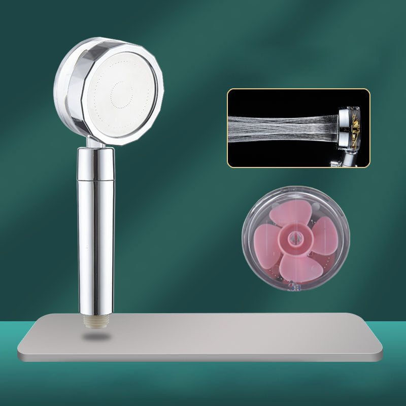 BowLift | Contemporary Shower Head Combination Handheld Shower Plastic Wall Mounted Silver Shower Head