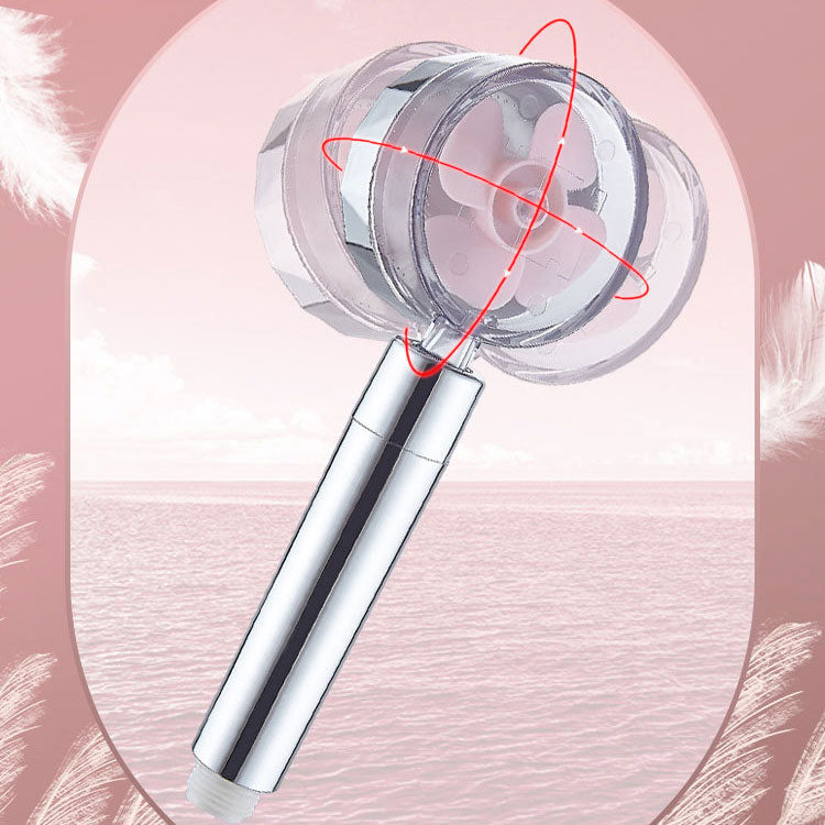 BowLift | Contemporary Shower Head Combination Handheld Shower Plastic Wall Mounted Silver Shower Head