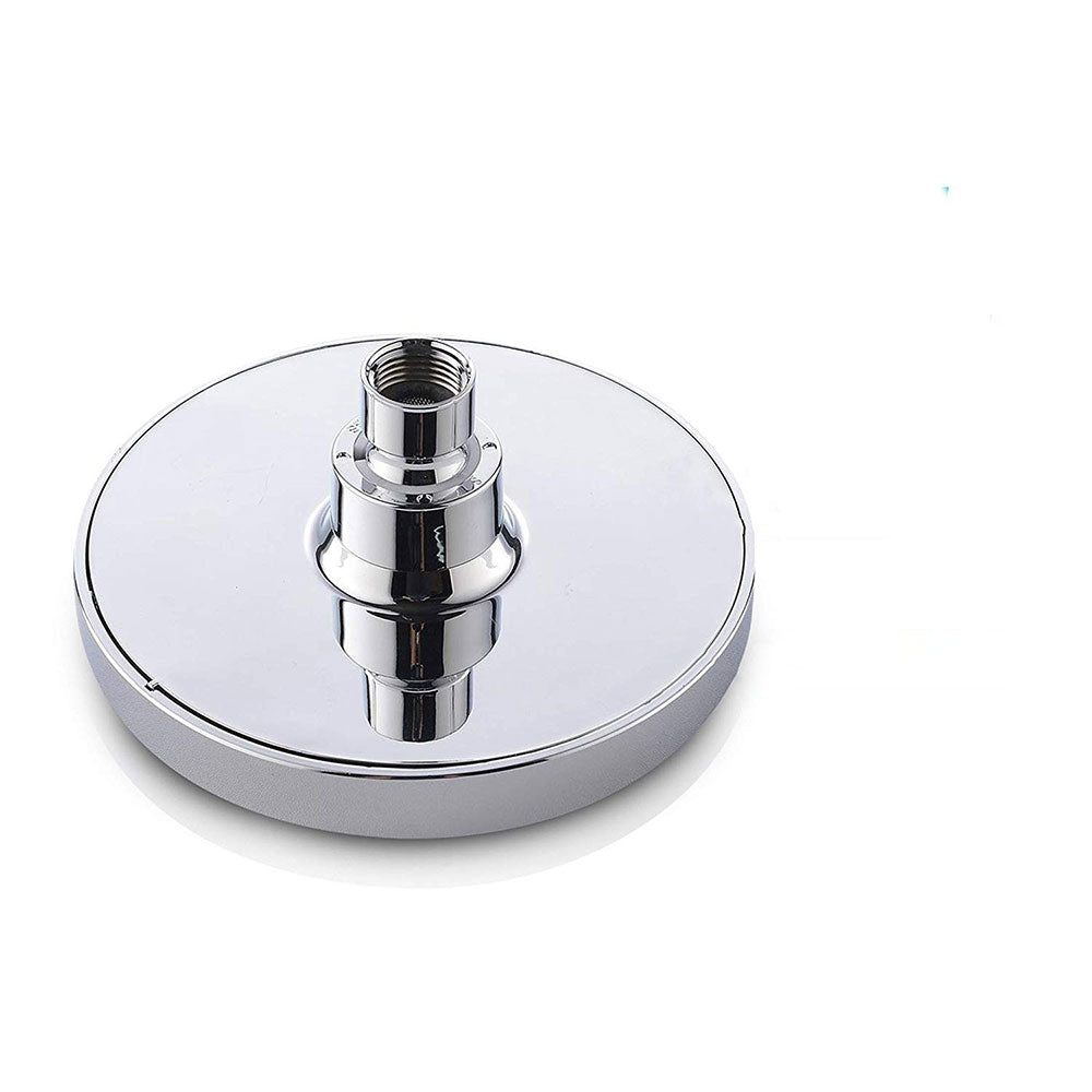 BowLift | Contemporary Fixed Shower Head Round Metal Spray Head in Silver