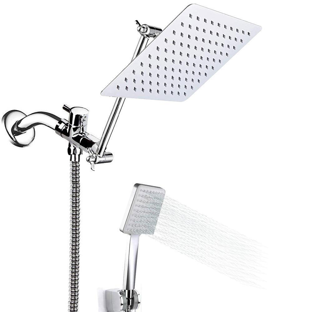 BowLift | Contemporary Shower Head Combination Polished Stainless Steel Wall-Mount Shower Head
