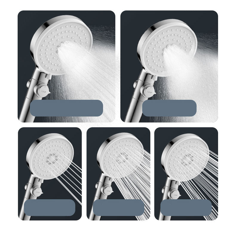 BowLift | Contemporary Hand Shower Round Shower Head Combo in Silver
