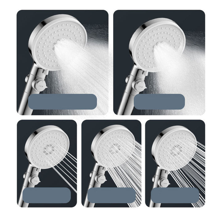 BowLift | Contemporary Hand Shower Round Shower Head Combo in Silver