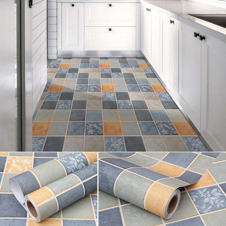 BowLift | Modern PVC Floor Geometric Pattern Peel and Stick Vinyl Plank Floor
