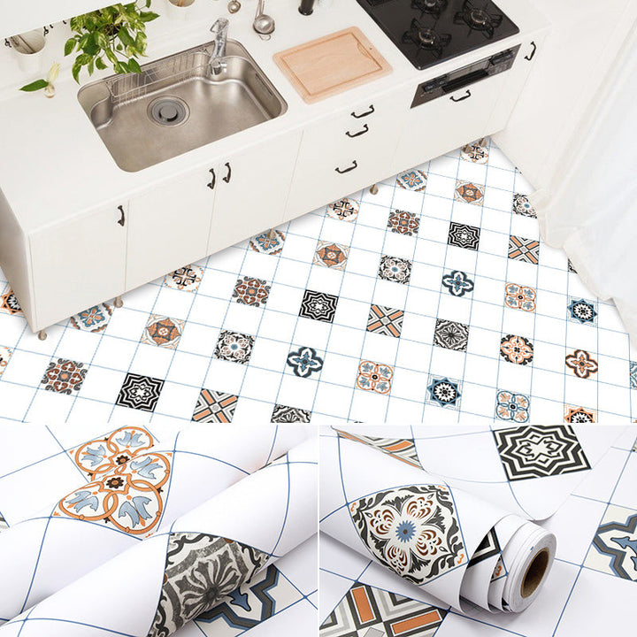 BowLift | Modern PVC Floor Geometric Pattern Peel and Stick Vinyl Plank Floor