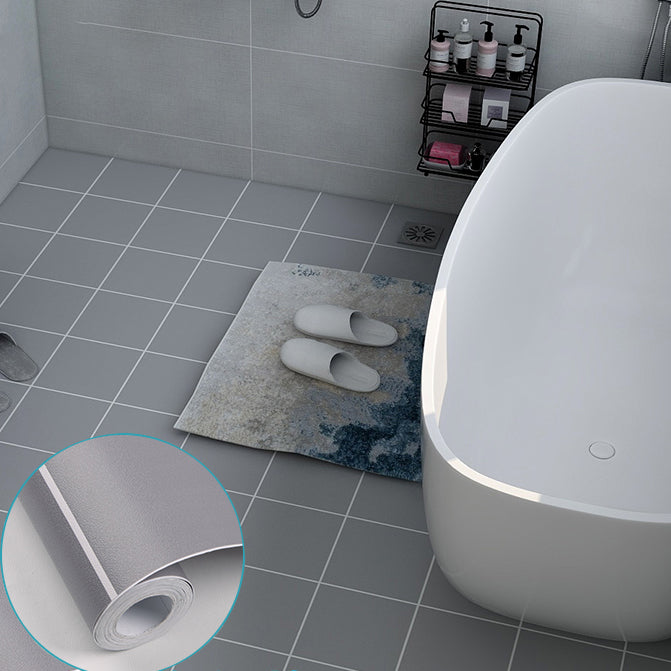 BowLift | Modern Vinyl Planks Peel and Stick Grid Print PVC Flooring for the Bathroom