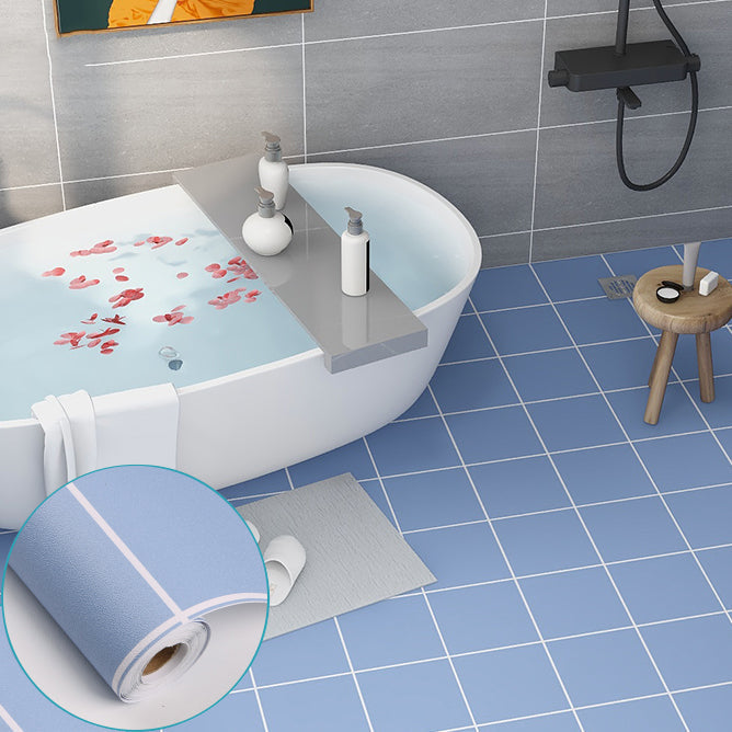BowLift | Modern Vinyl Planks Peel and Stick Grid Print PVC Flooring for the Bathroom