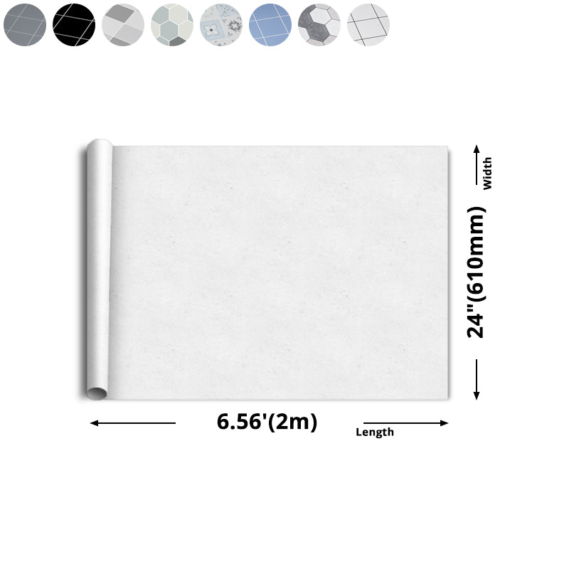 BowLift | Modern Vinyl Planks Peel and Stick Grid Print PVC Flooring for the Bathroom