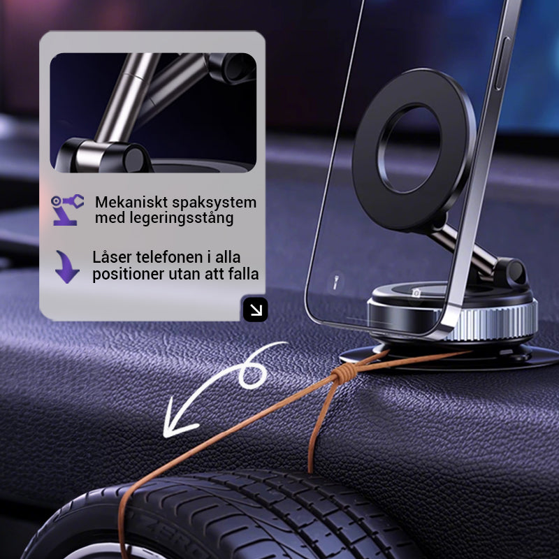 LumaTrust Magnetic Car Phone Holder with Vacuum Suction Power | Bowlift