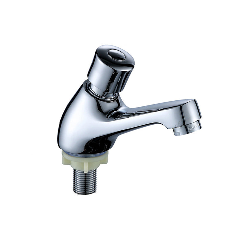 BowLift | Modern sink faucet with brass knob handle, low arc, washbasin faucet