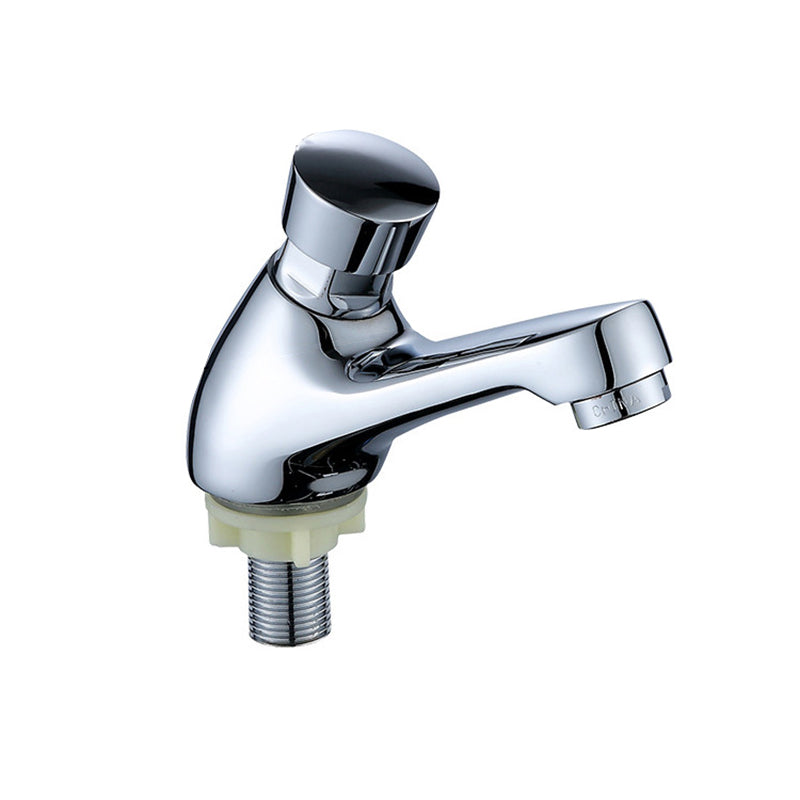 BowLift | Modern sink faucet with brass knob handle, low arc, washbasin faucet