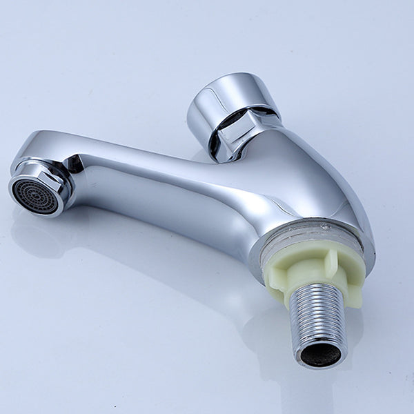 BowLift | Modern sink faucet with brass knob handle, low arc, washbasin faucet