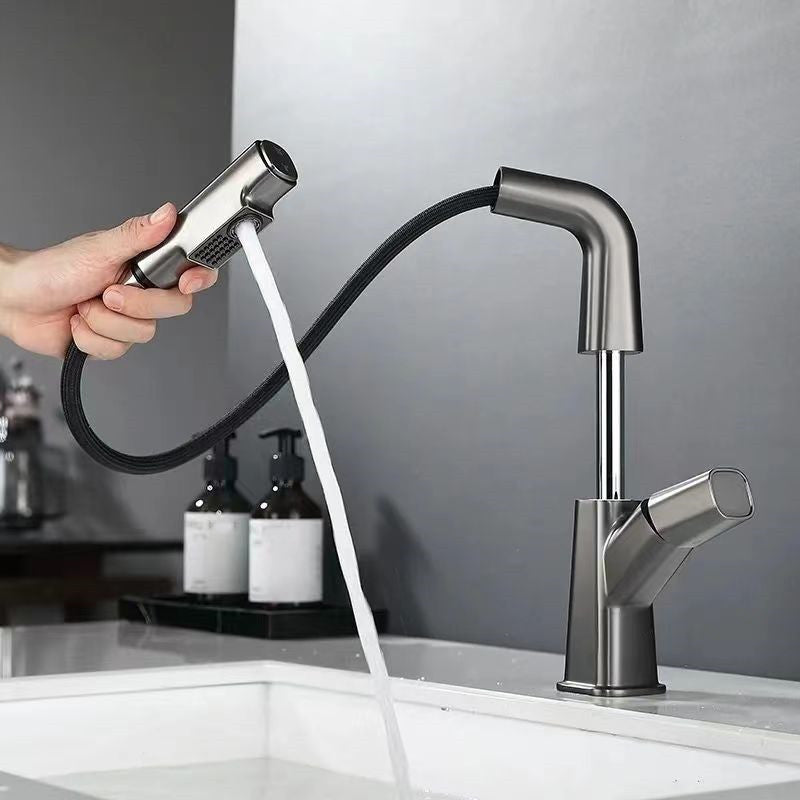BowLift | Single-Lever Faucet Contemporary Style Basin Faucet for Bathroom