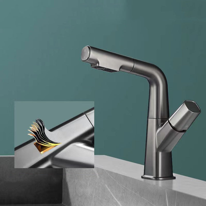 BowLift | Single-Lever Faucet Contemporary Style Basin Faucet for Bathroom
